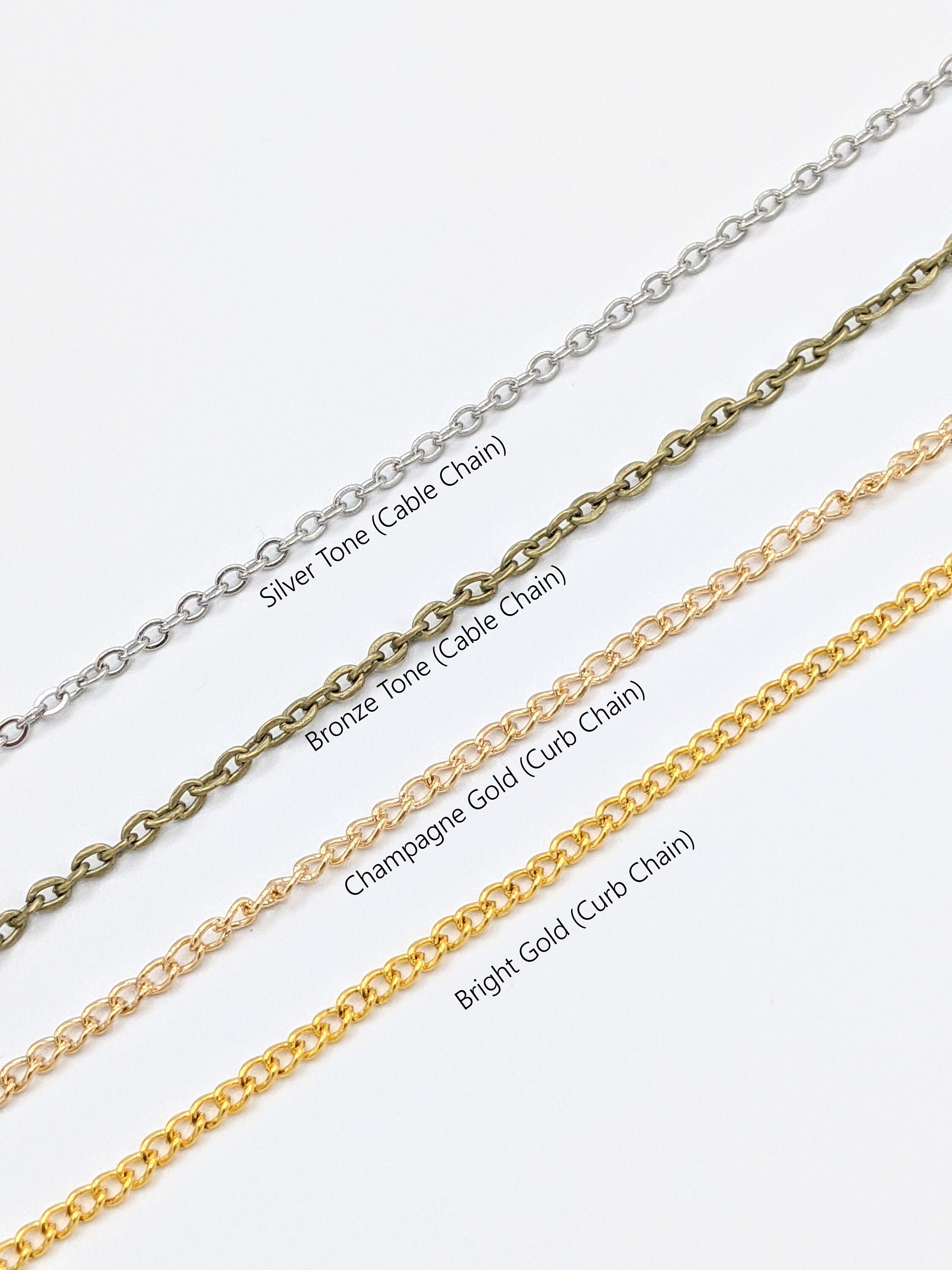 ADD ON CHAIN: Various Length, Add a Plain Chain to Your Order to Get ...