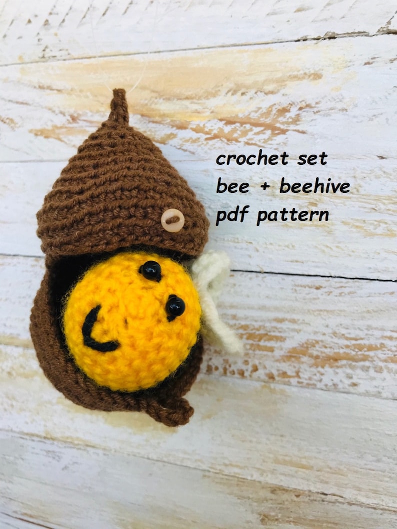 Bee Crochet Pattern Crochet Nest Pattern PDF File Etsy