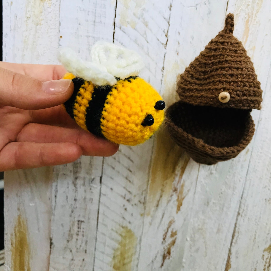 Crochet nest pattern PDF file crochet BEE pattern Etsy