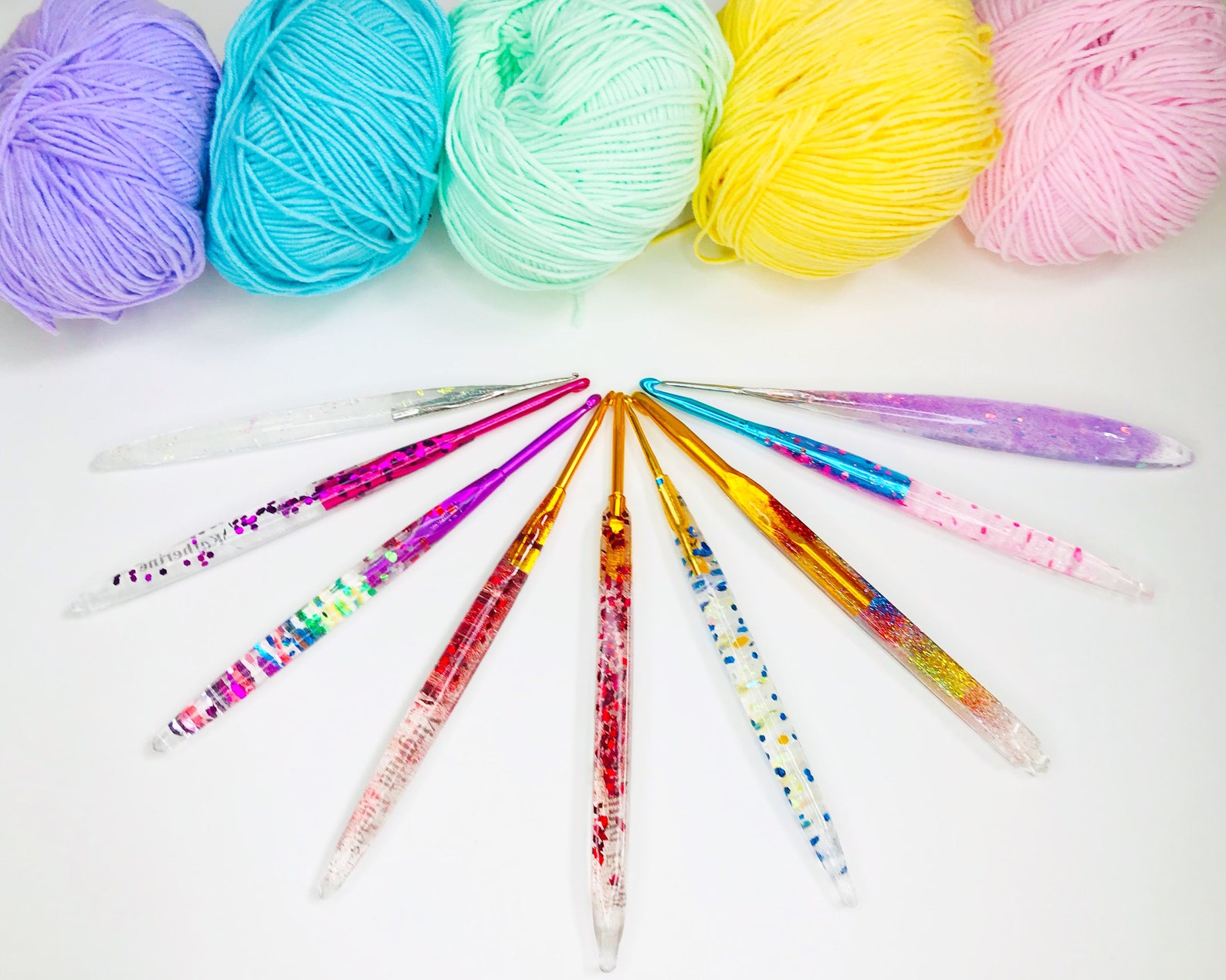 Resin crochet hook custom crochet hooks Etsy