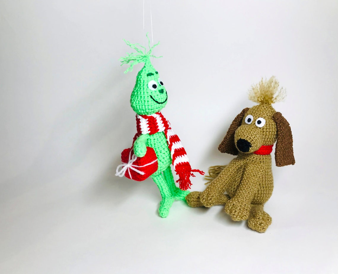The Christmas Thief crochet pattern and dog MAX Grinch and Etsy