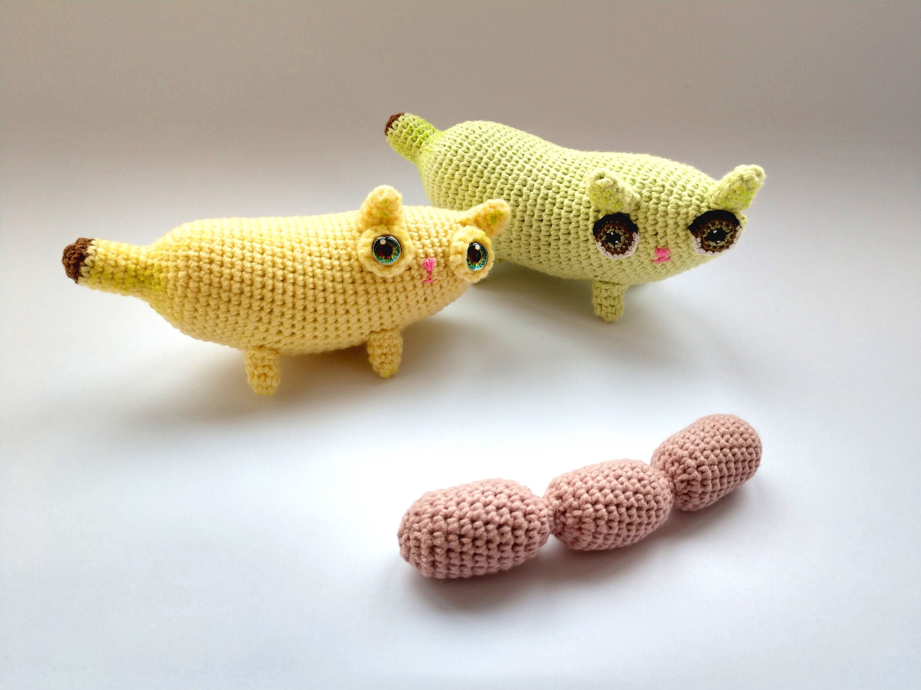 Banana crochet pattern cat crochet pattern amigurumi PDF Etsy