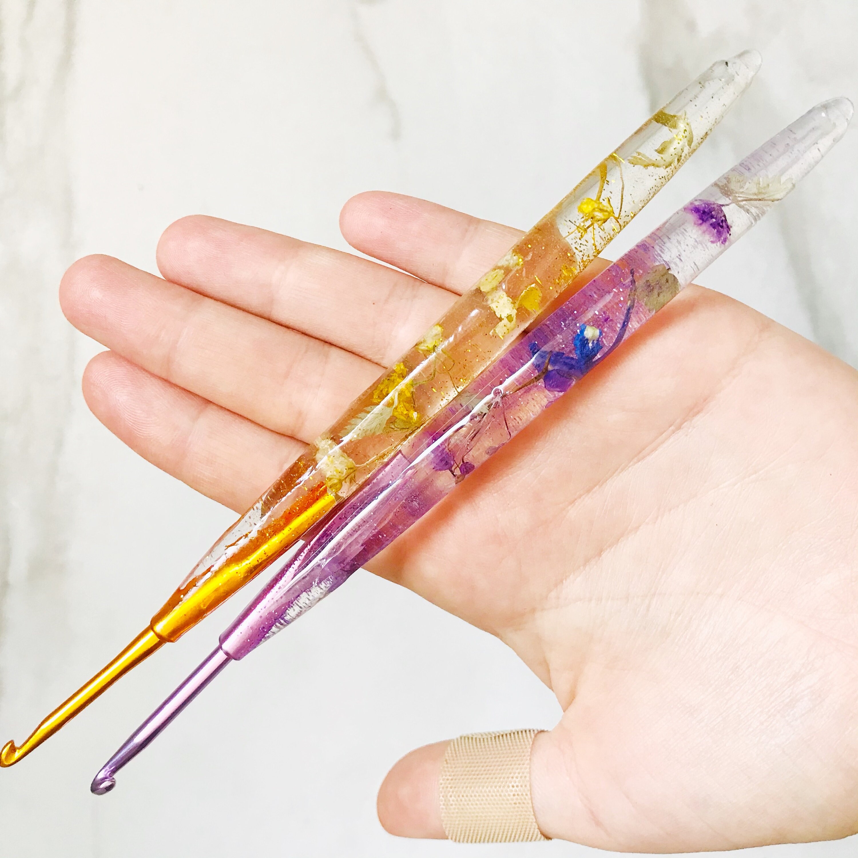 Custom resin crochet hook resin crochet hooks with name Etsy