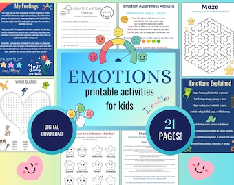 Arbeitsblätter zu Gefühlen und Emotionen für Kinder | Aktivitäten zur sozialen und emotionalen Kompetenzentwicklung (PDF-Download zum Ausdrucken)