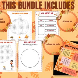 fall word search, autumn word search for kids, autumn fun facts