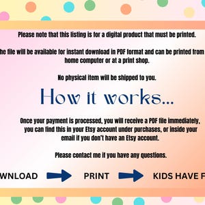 Digital download, printable PDF