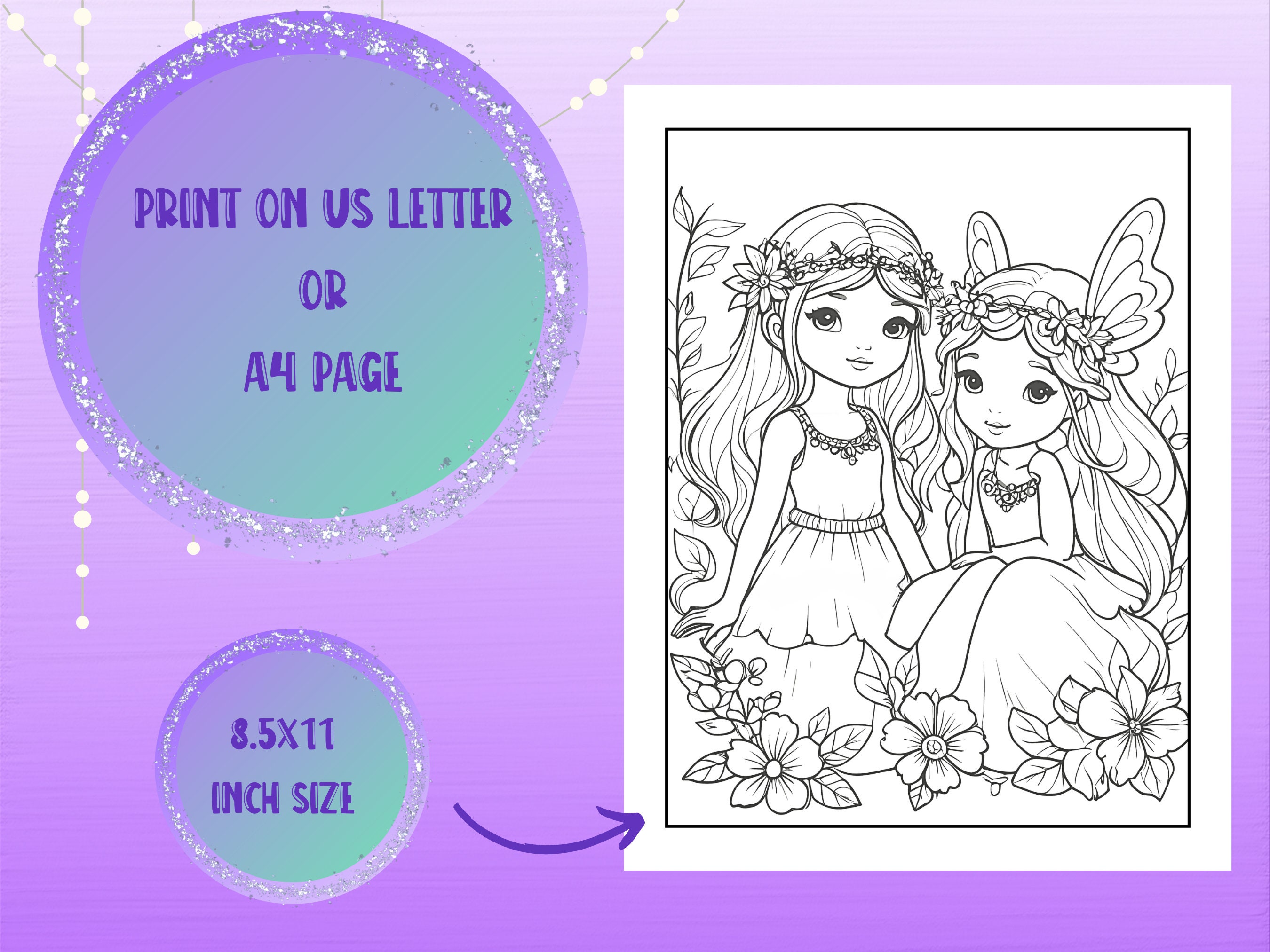 Fairies Coloring Pages, Girls Coloring, Fairy Coloring, Printables for ...