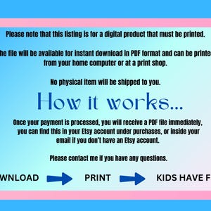 Printable PDF, Digital download