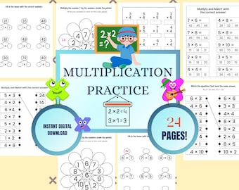 Multiplication Worksheets | Math Drills | Times Table Practice (PDF Download)