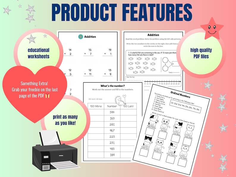 2nd & 3rd Grade Math Worksheets | Addition | Subtraction (PDF Download) image 8