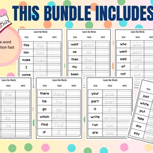 Practice sight words, learn new words fast