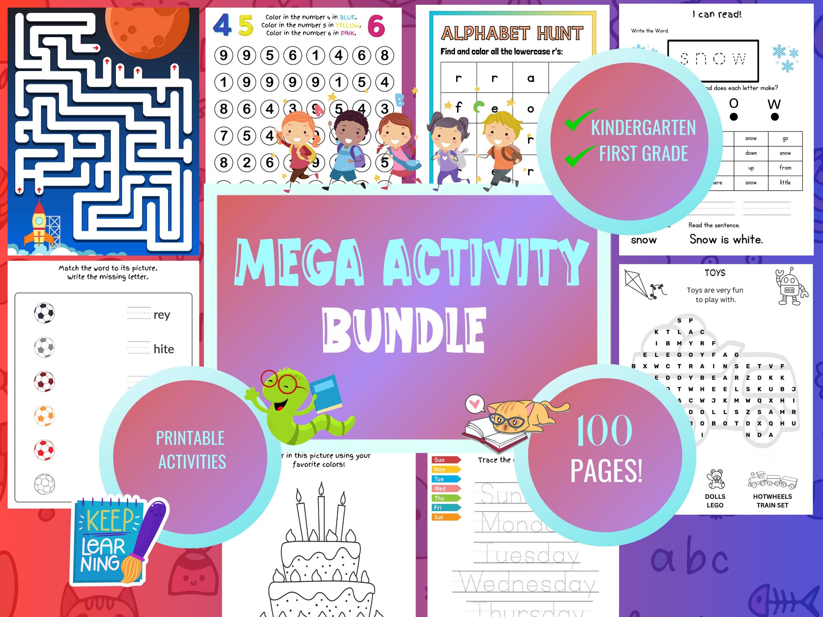Kids Printables, Kids Activity Worksheets, Kindergarten Activities ...