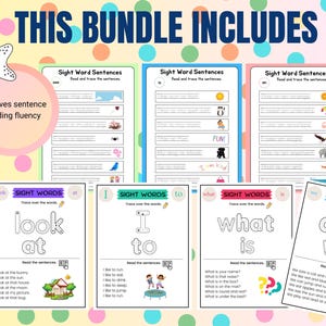 ELA, sight words worksheets