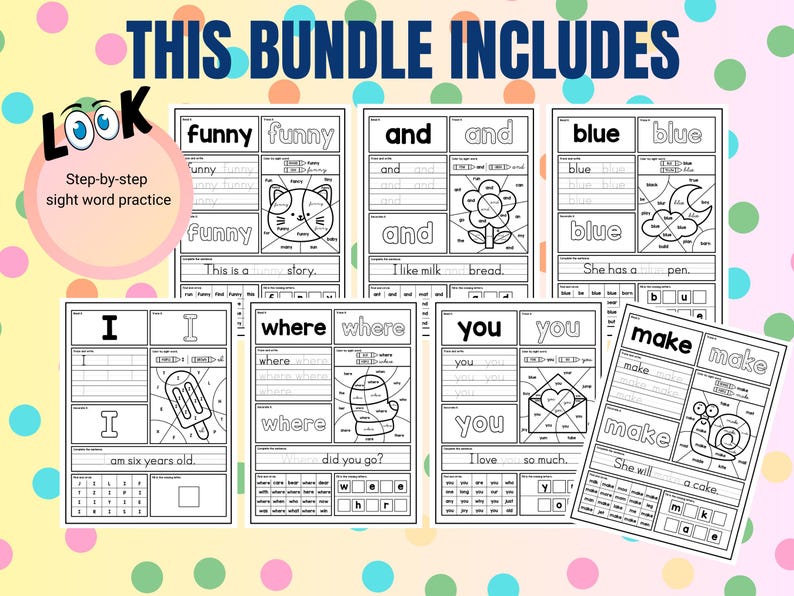 Trace words, find words, word search