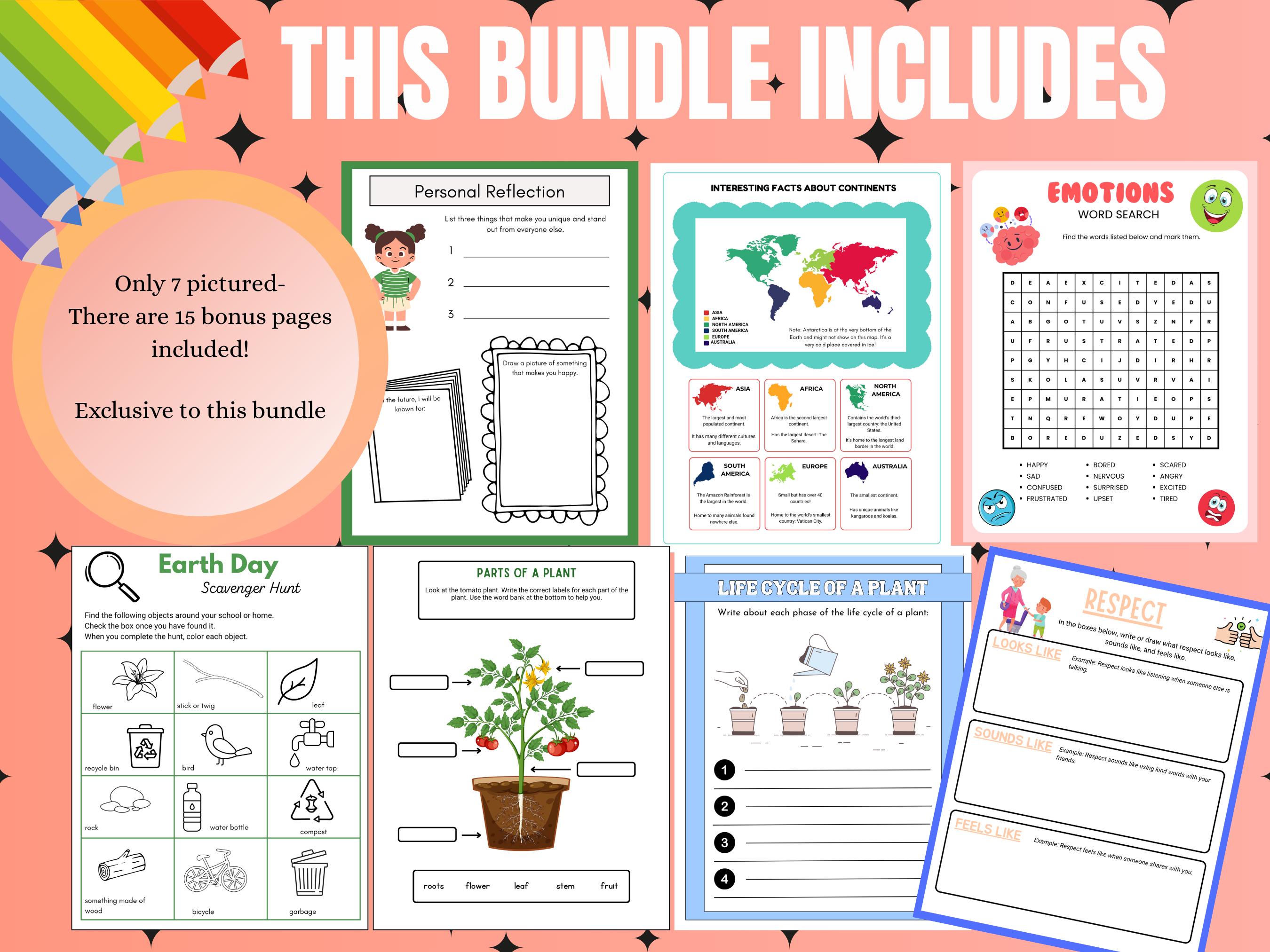 2nd–3rd Grade Reading & Math Worksheets | 160 Printable Activities for ...
