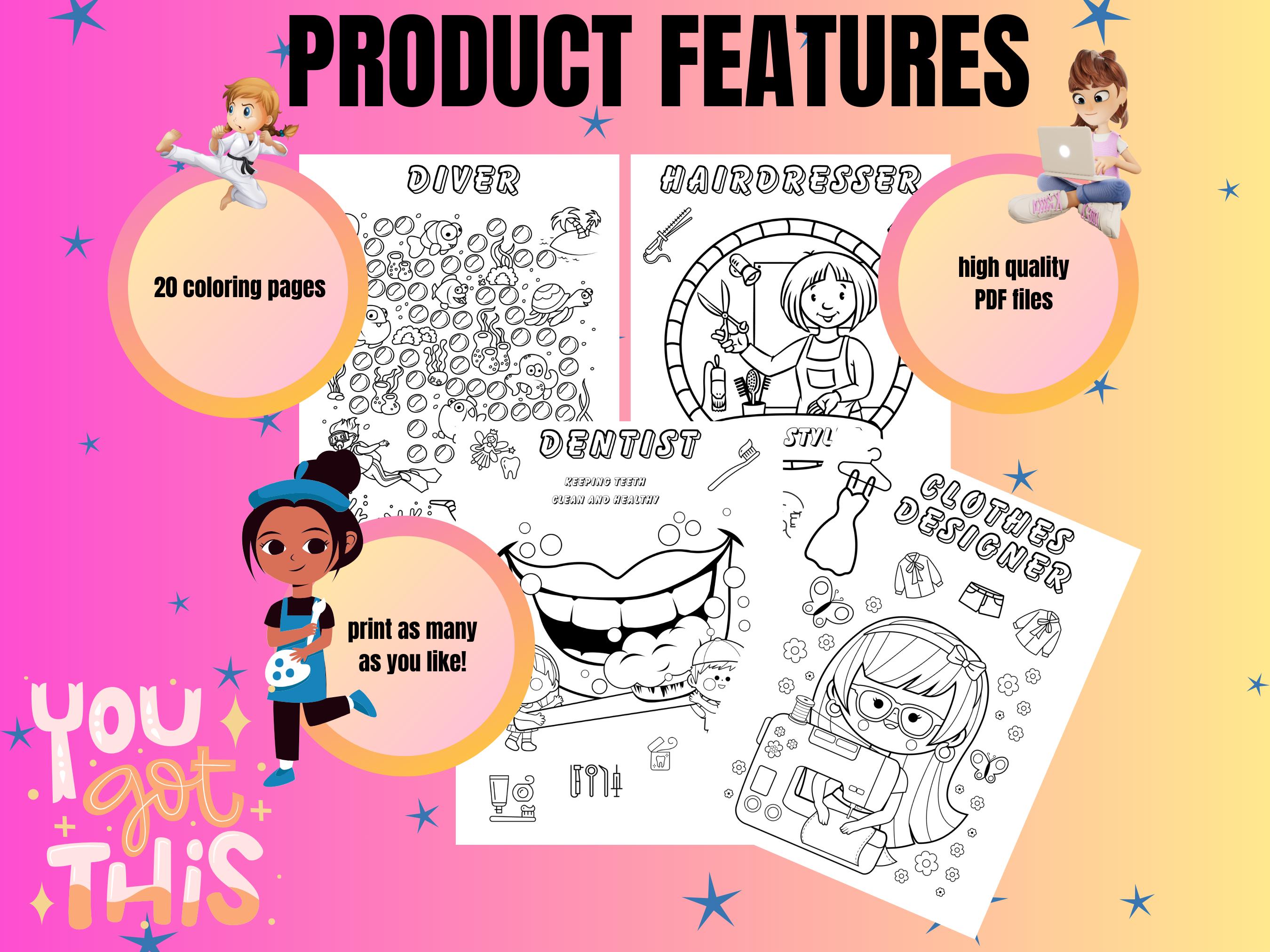 Girls Coloring Pages, Girls Printables, Professions Coloring Pages ...