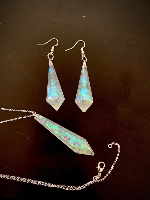 Crystal prism best sale earrings