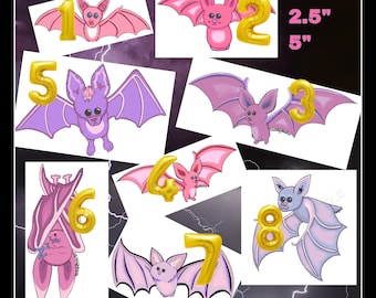 Pink & Purple Pastel Goth Vinyl Stickers