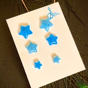 Lovely Blue Mix and Match Star Post Earrings Set Sweet Sky Blue Jewelry Gift Ideas Kawaii Cute Aesthetic 00s Fashion