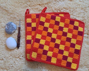 Potholders Autumn Love