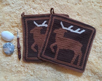 Potholder deer