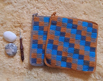 Potholders Autumn Checks 2