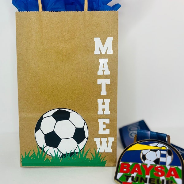 Personalized Soccer Bags/Goody Bags/Soccer Gift Bags