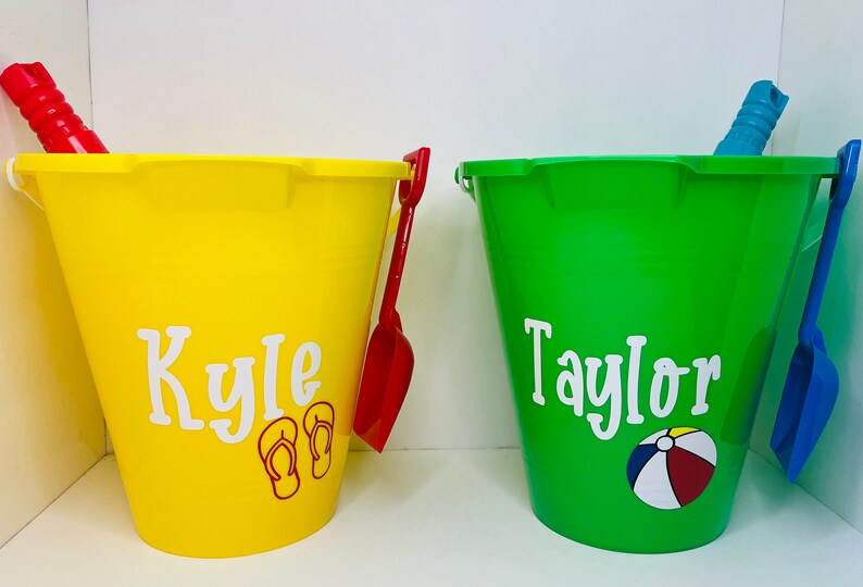 Personalized Sand Buckets/ Beach Bucket Favors/ Beach Etsy