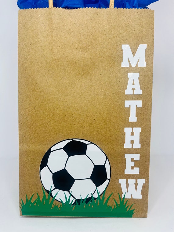 24 Bolsas De Regalos De Fútbol, Bolsas De Regalo De Fútbol, Bolsas De Golosinas De Fútbol Para Fiesta De Cumpleaños, Bolsas De Aperitivos De Fútbol Para Niños Y Niñas