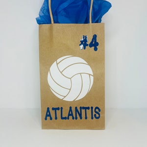 Personalized Volleyball Gift Bags: Team Party Favors