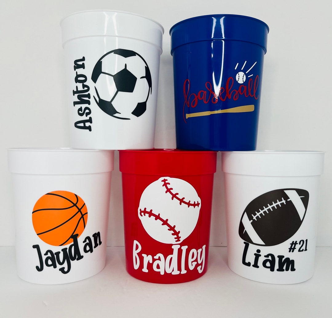 Sports Team Cups/ Birthday Favor Cups Etsy