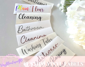 Personalized Vinyl Label Stickers, Custom Organizing Labels