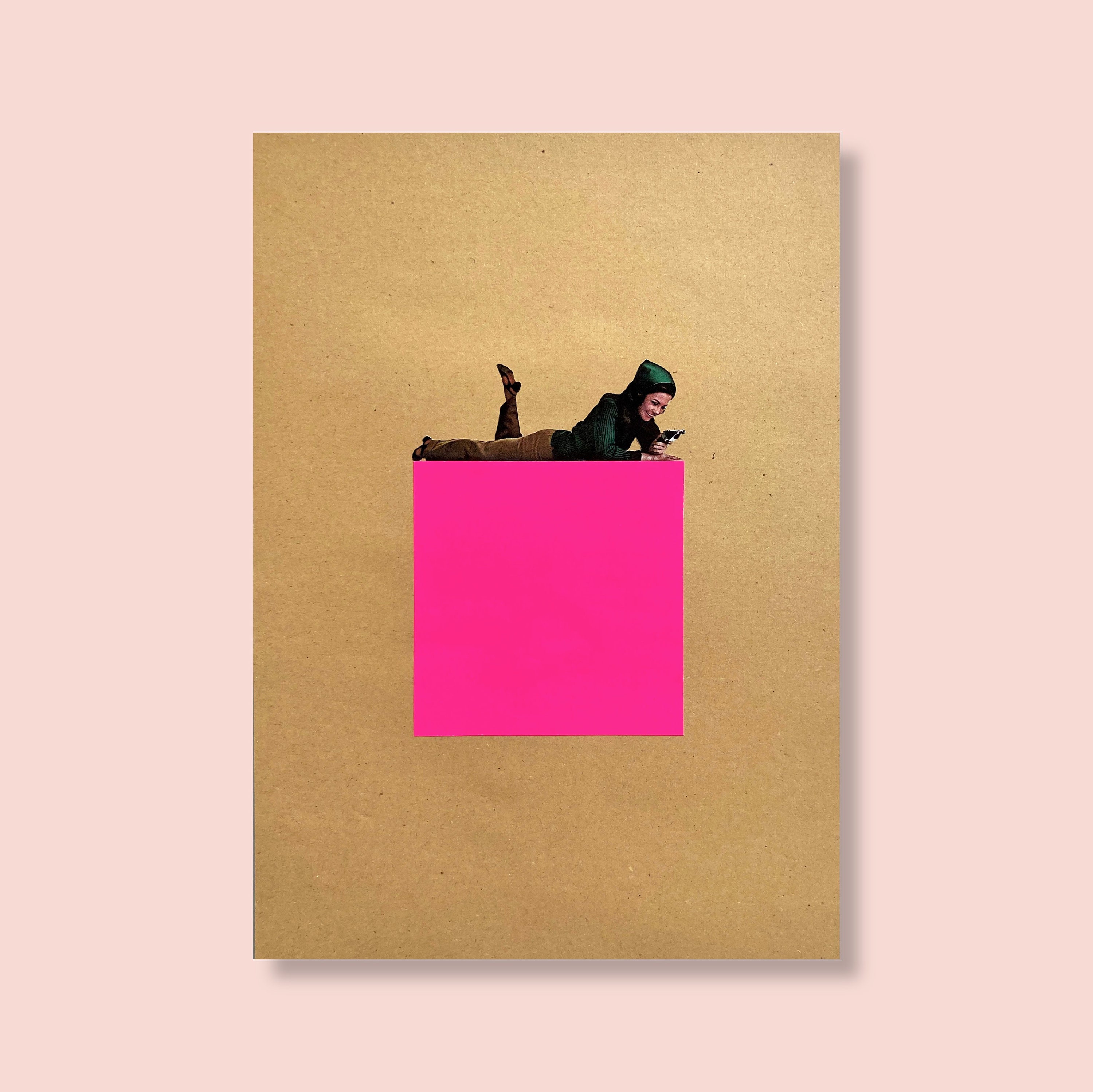 The Cube Original Collage Art Etsy