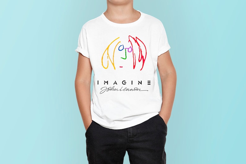 Toddler/'s Birthday Kid T Shirt Kid Tee 100/% Cotton Toddler T-Shirt Kid/'s Birthday John Lennon Imagine Cool Kids T-Shirt Toddler Tee