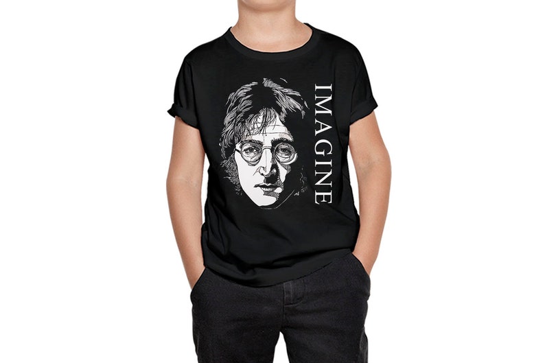 Toddler/'s Birthday Kid T Shirt Kid Tee 100/% Cotton Toddler T-Shirt Kid/'s Birthday John Lennon Imagine Cool Kids T-Shirt Toddler Tee