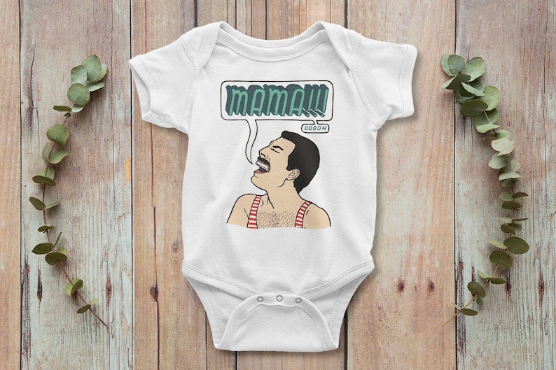 Baby Onepiece Father/'s Day Baby Shower 100/% Cotton Baby One-piece 1st Birthday Baby Gift Freddie Mercury Mama Funny Baby Bodysuit
