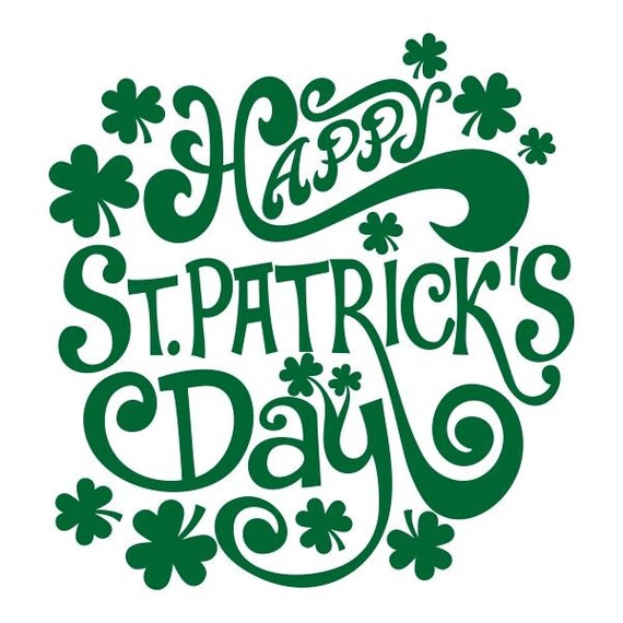 Happy St Patricks Day Svg File St Patricks Day Svg Clover - Etsy