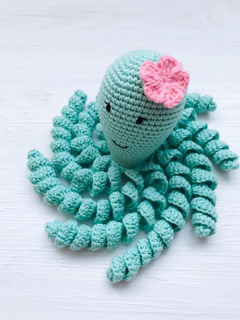 Crochet octopus 100 cotton Knit Baby Octopus Preemie Etsy