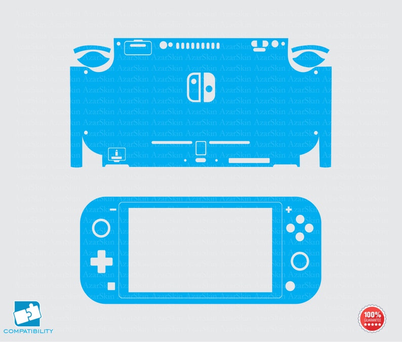 Download Nintendo Switch Lite 2019 skin cut template for vinyl ...
