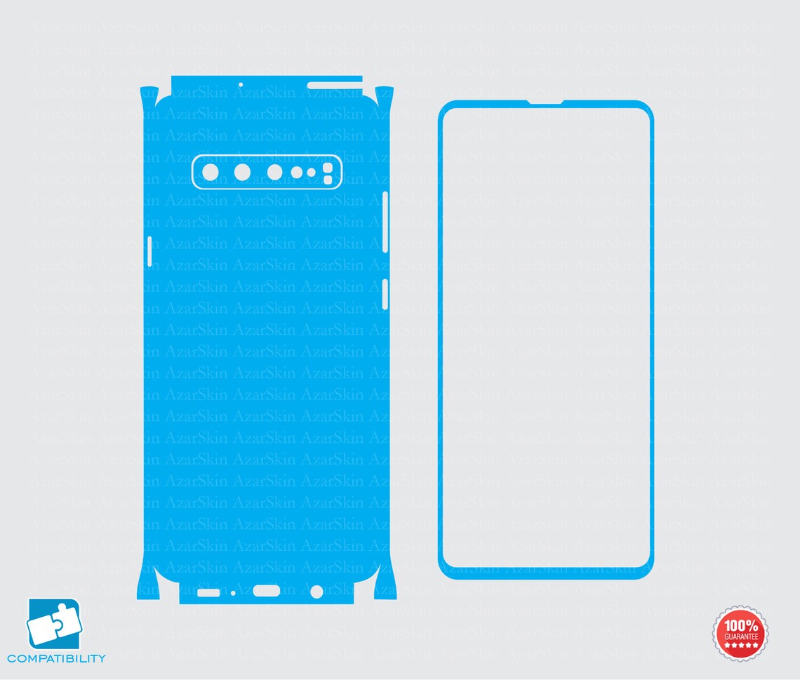 Samsung Galaxy s10 5G skin cut template for vinyl cutting Etsy
