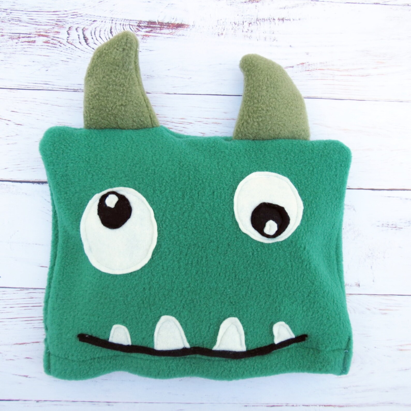 Monster Heating Pad Rice or Flaxseed Filling Etsy Canada