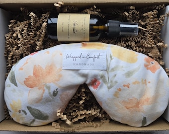 Organic Cotton Eye Pillow Gift Set | Lavender Aromatherapy Mist
