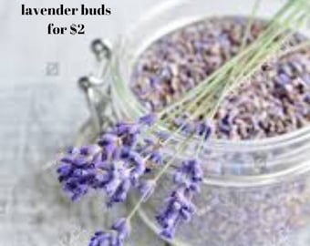 Add dried lavender buds to heating pad or eye pillow order