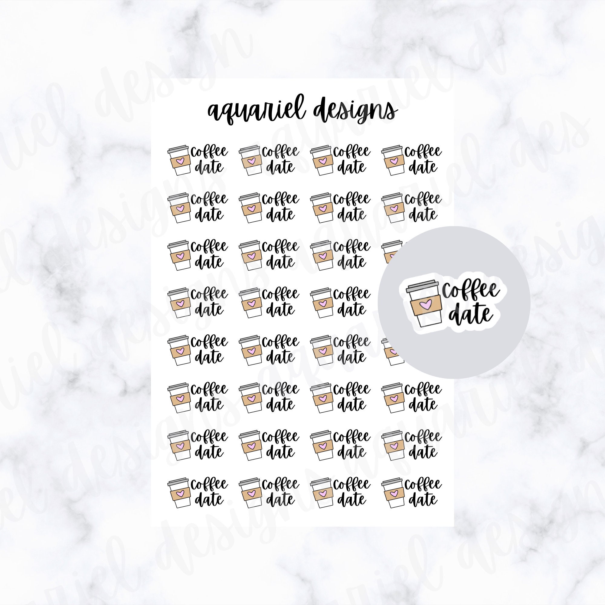 Mini Stickers, Cute Sticker Set, Flower Stickers, Water Bottle Stickers,  Waterproof Stickers 