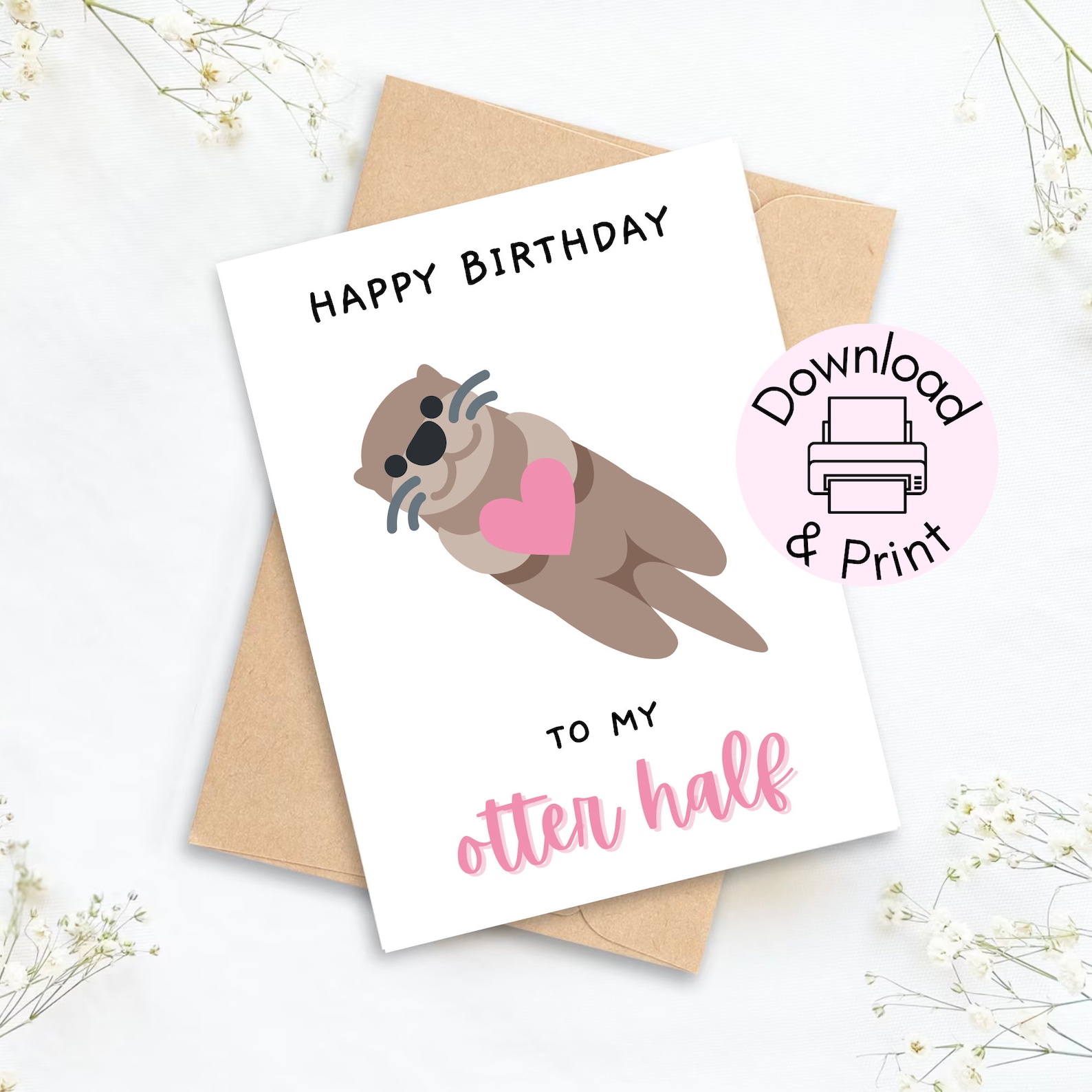 Cute Birthday Card Punny Printable Birthday Card Happy - Etsy
