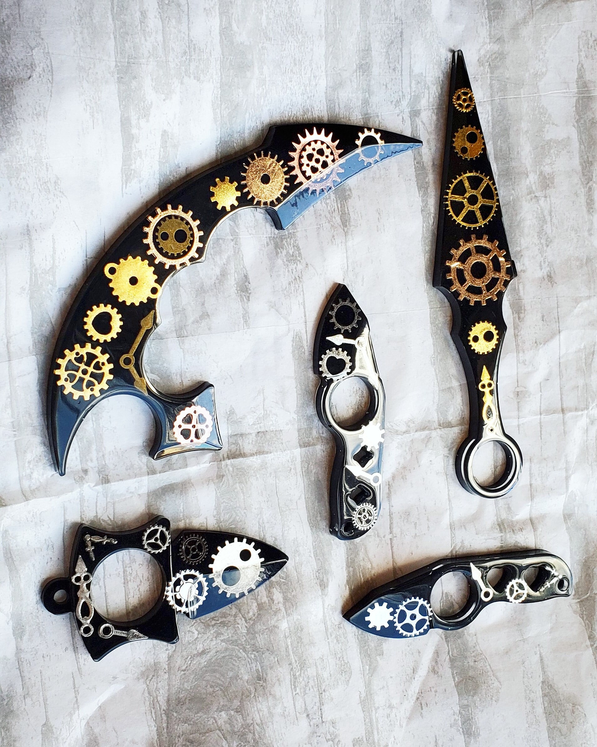 Resin Weapons and Keychains Etsy