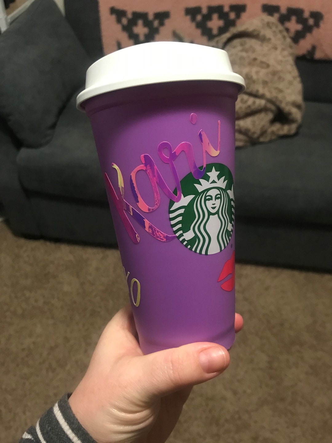 Valentines Day Starbucks Reusable HOT Cup/valentines Day Cup/starbucks
