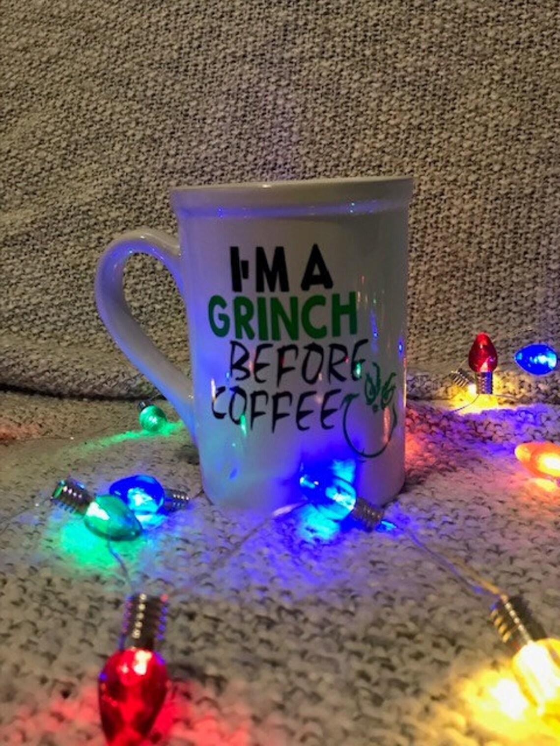 I'm a Grinch Before Coffee Coffee Mug/coffee Lovers/grinch Etsy