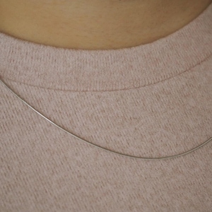 Zierliche Herringbone Halskette, Minimalist Silber Halskette, Edelstahl Ketten, Unisex Ketten, Wasserdicht, Anti Tarnish Ketten
