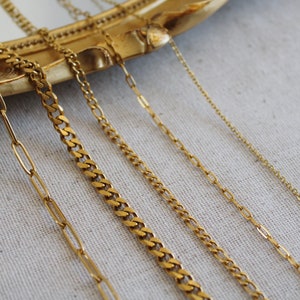 Cadena para la cintura y el vientre / Joyas para el cuerpo / Cadena de oro para bikini / Joyas de cadena corporal de acero inoxidable / Cadena cubana / Joyas de playa de verano